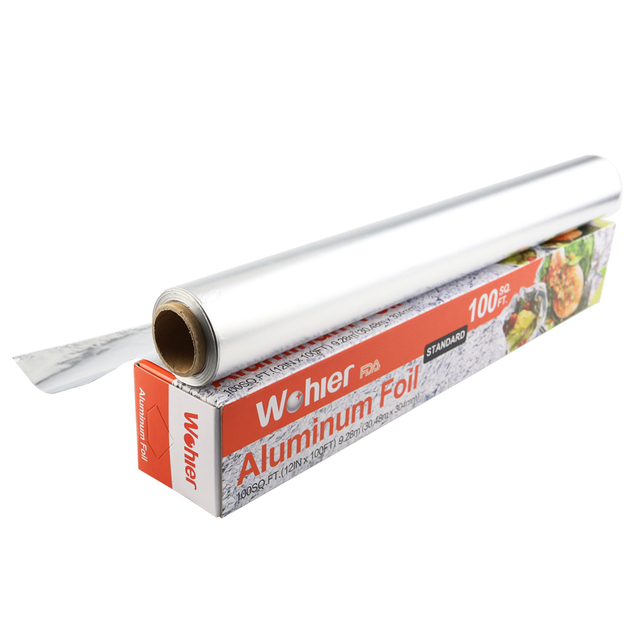 Rollo de papel de aluminio ecológico de grado alimenticio para hornear